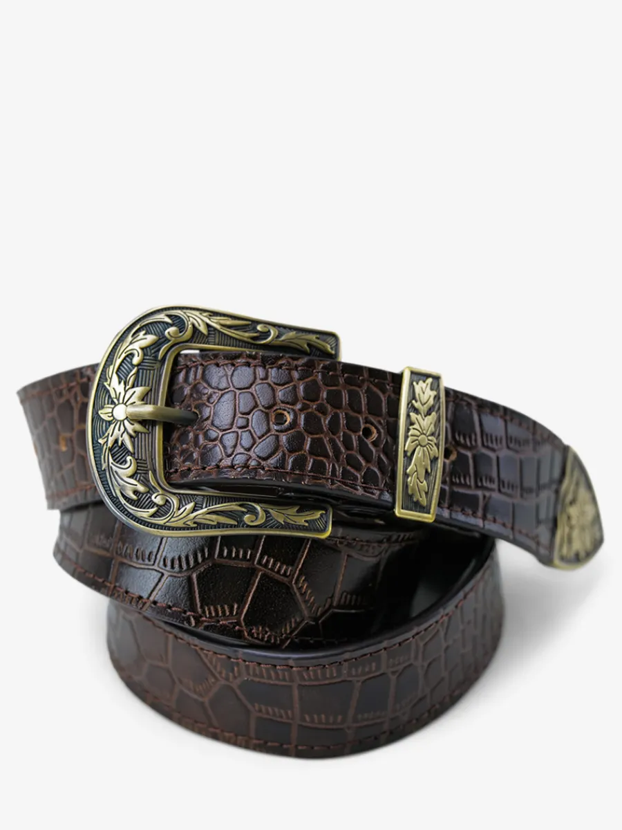 Homme PAUL MARIUS Ceintures | Laceinture Western Alligator