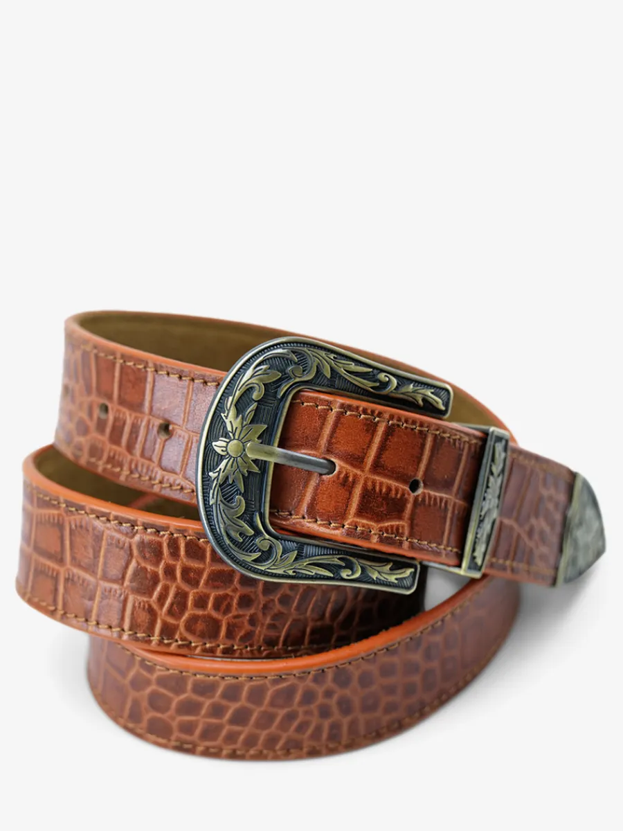 Homme PAUL MARIUS Ceintures | Laceinture Western Alligator