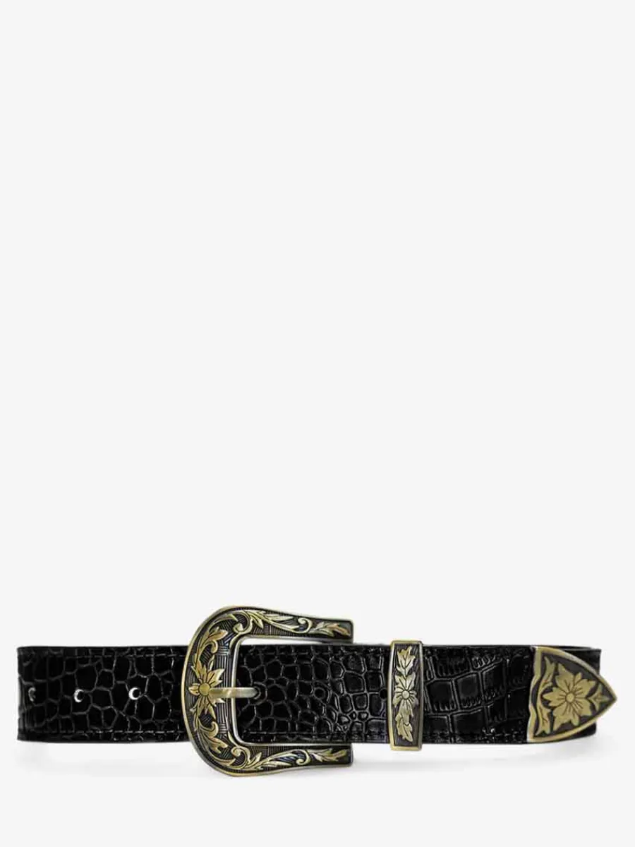 Homme PAUL MARIUS Ceintures | Laceinture Western Alligator