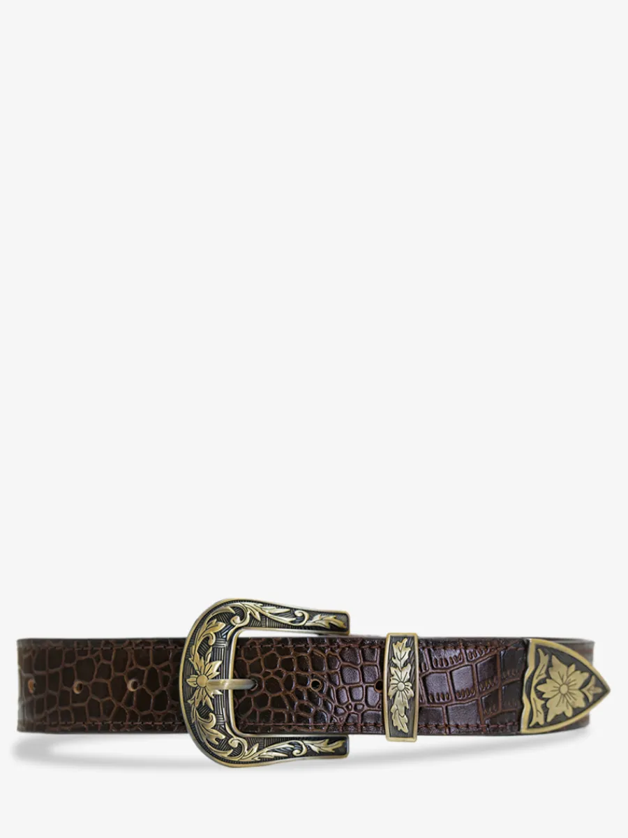 Homme PAUL MARIUS Ceintures | Laceinture Western Alligator