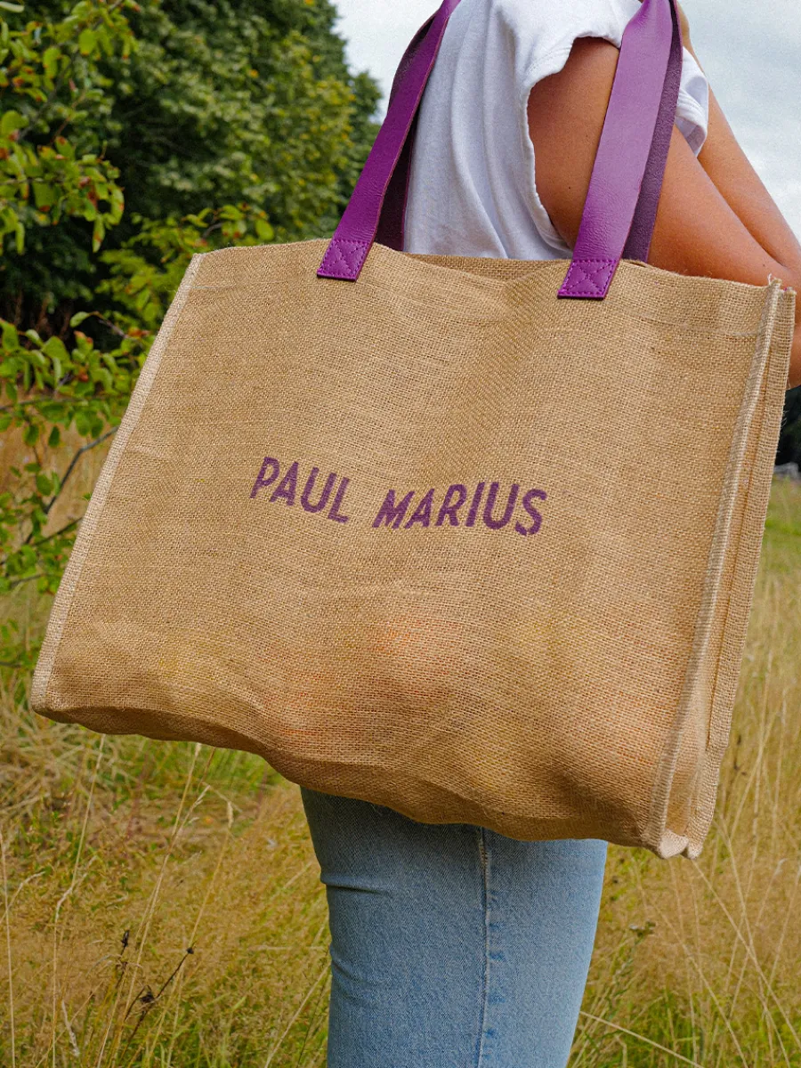 Femme PAUL MARIUS Sacs Porté Épaule | Lecabas Jute - Cassis