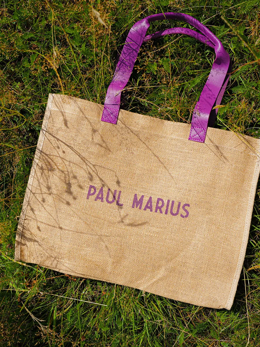 Femme PAUL MARIUS Sacs Porté Épaule | Lecabas Jute - Cassis