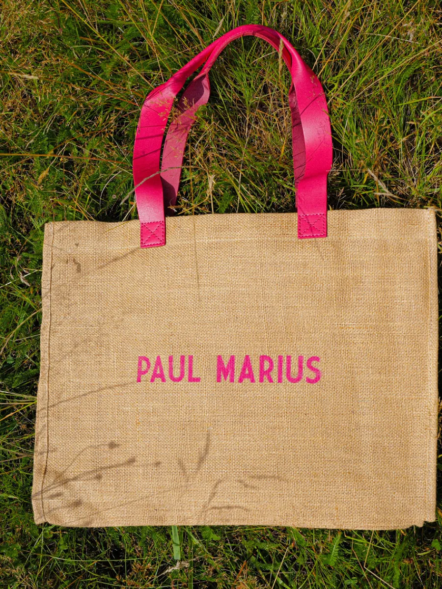 Femme PAUL MARIUS Sacs Porté Épaule | Lecabas Jute - Framboise