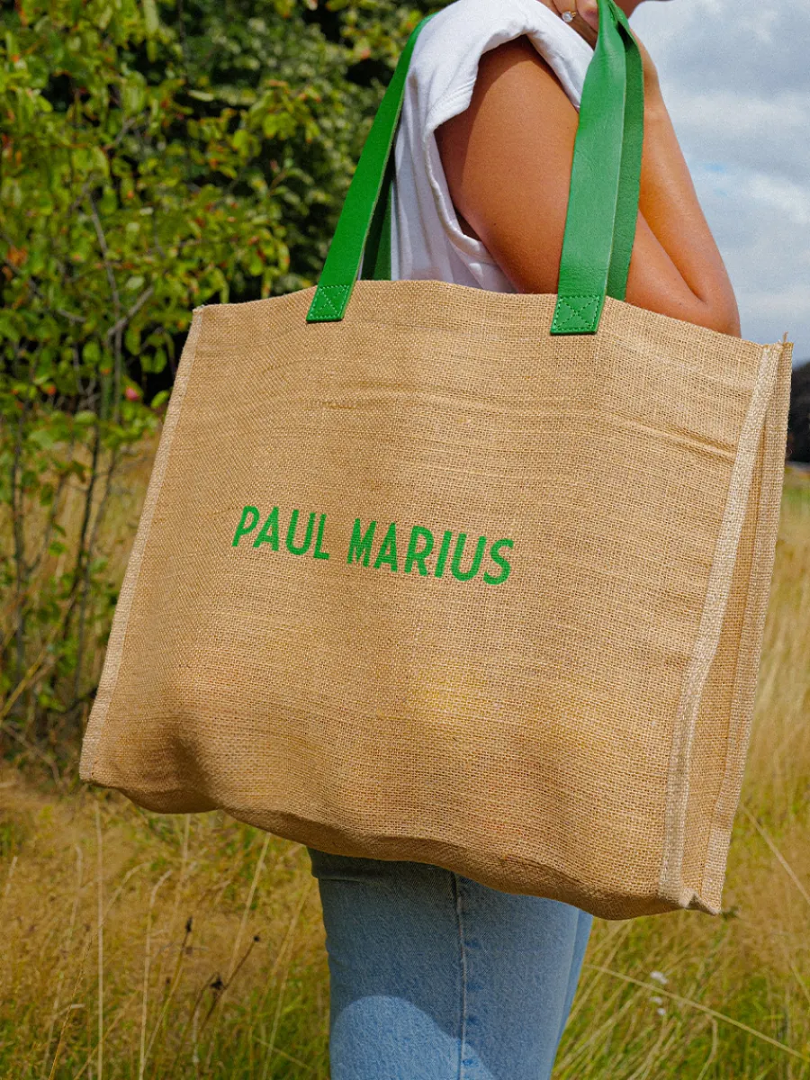 Femme PAUL MARIUS Sacs Porté Épaule | Lecabas Jute - Kiwi