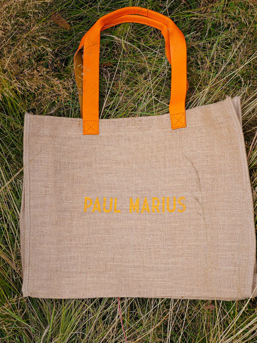 Femme PAUL MARIUS Sacs Porté Épaule | Lecabas Jute - Mangue