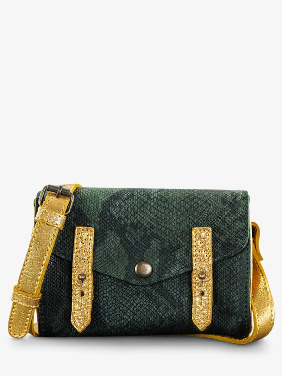 Femme PAUL MARIUS Mini Sacs | Lemini Indispensable Python - Vert Foret