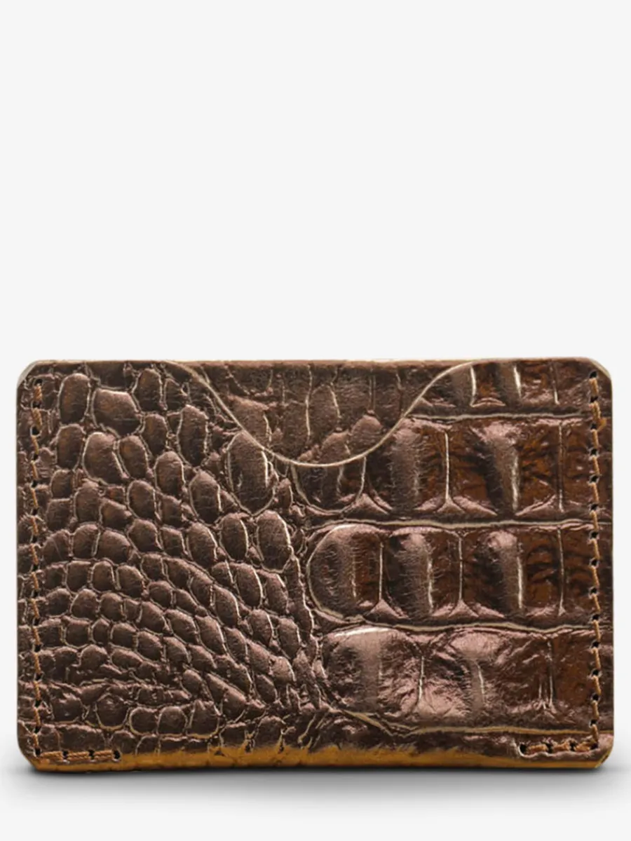 Femme PAUL MARIUS Porte-Cartes | Leporte-Cartes Gabin Caiman